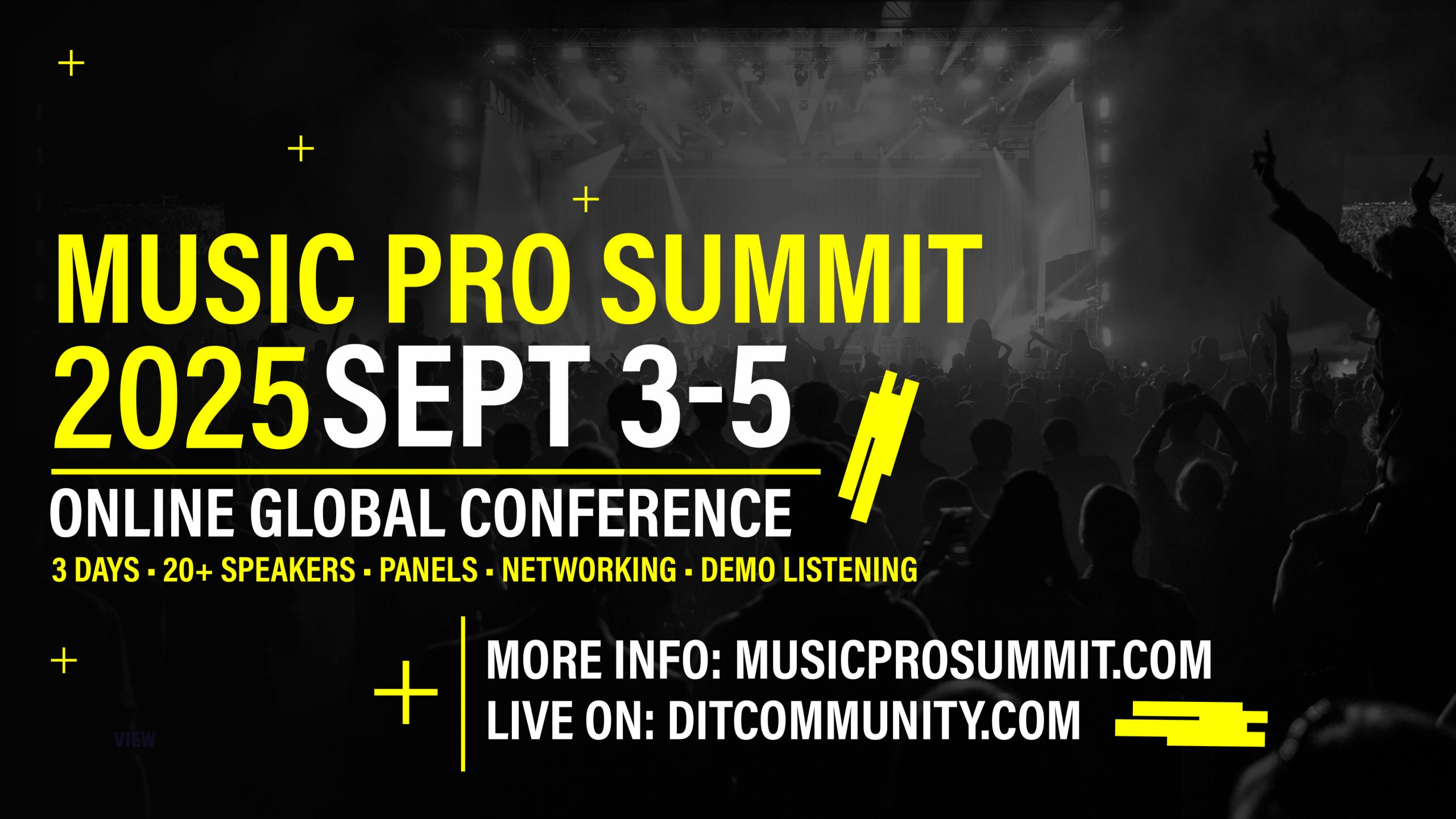music pro summit 2025 sept 3-5 online music business conference